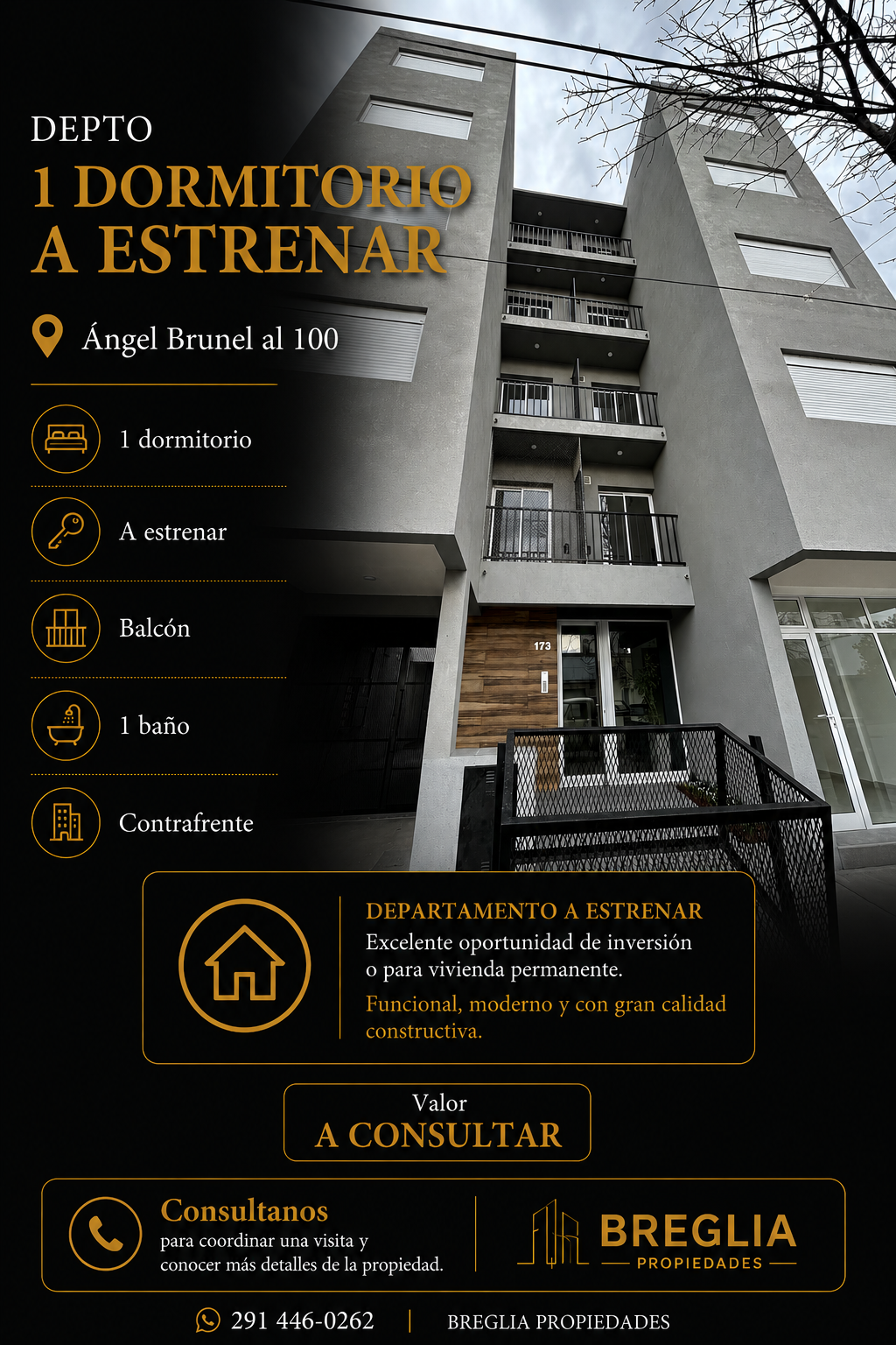 Departamento en Venta en Ángel Brunel 173, Centro, Bahía Blanca - Bahía Blanca Propiedades | SITIO OFICIAL l