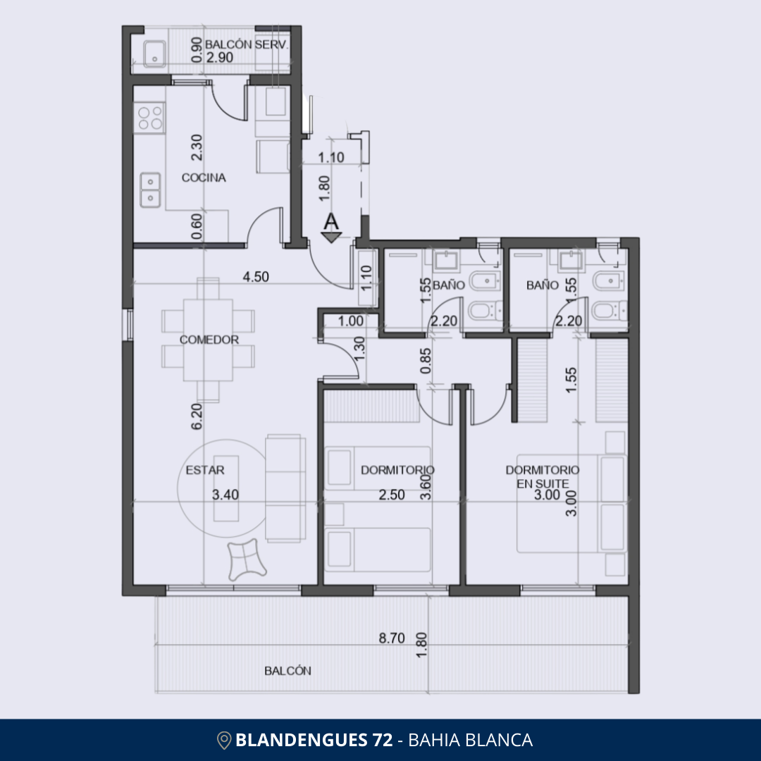 Departamento en Venta en Blandengues 72,  Bahía Blanca - Bahía Blanca Propiedades | SITIO OFICIAL l