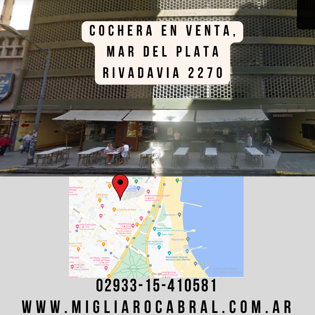 Cochera en Venta en Rivadavia 2270,  Mar del Plata - Bahía Blanca Propiedades | SITIO OFICIAL l
