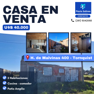 Casa en Venta en HEROES DE MALVINAS 400,  Tornquist